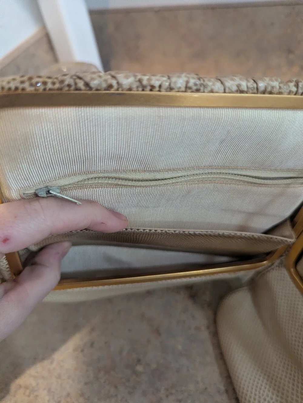Vintage Judith Leiber Snakeskin Leather Bag
